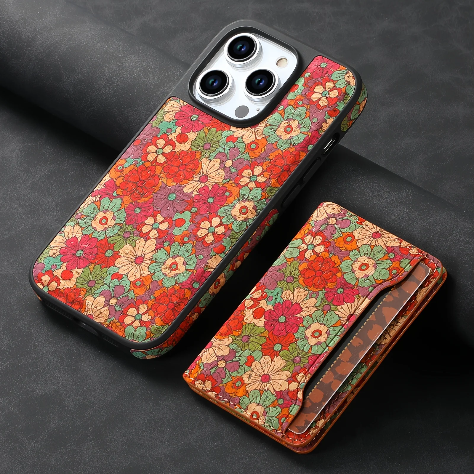 

Магнит для беспроводной зарядки, чехол для телефона из искусственной кожи, держатель для карт, подставка, кошелек 2-в-1 для iPhone 17 Pro Max 16 Plus 15 Pro 14 13 12