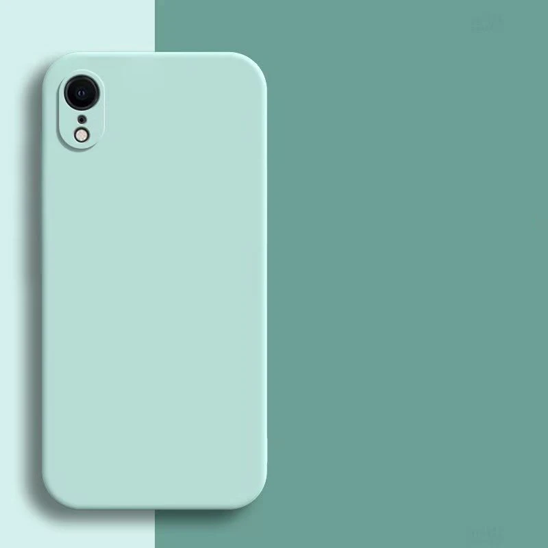 Luxus Quadratische Flüssigkeit Silikon Fall Für iPhone XR Fall Für iPhone XS Max Abdeckung iphone X R XS Max Kamera Schutzhülle Telefon Abdeckung