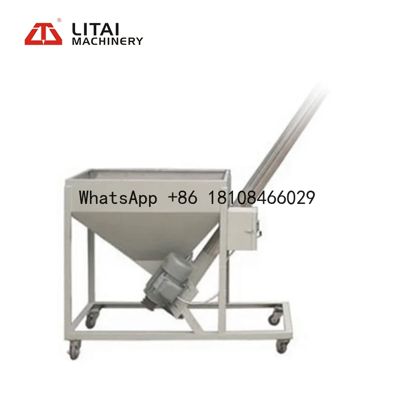 Plastic powder spring loader plastic powder feeder Automatic Screw Feeding Conveyor/ Plastic Screw Loader