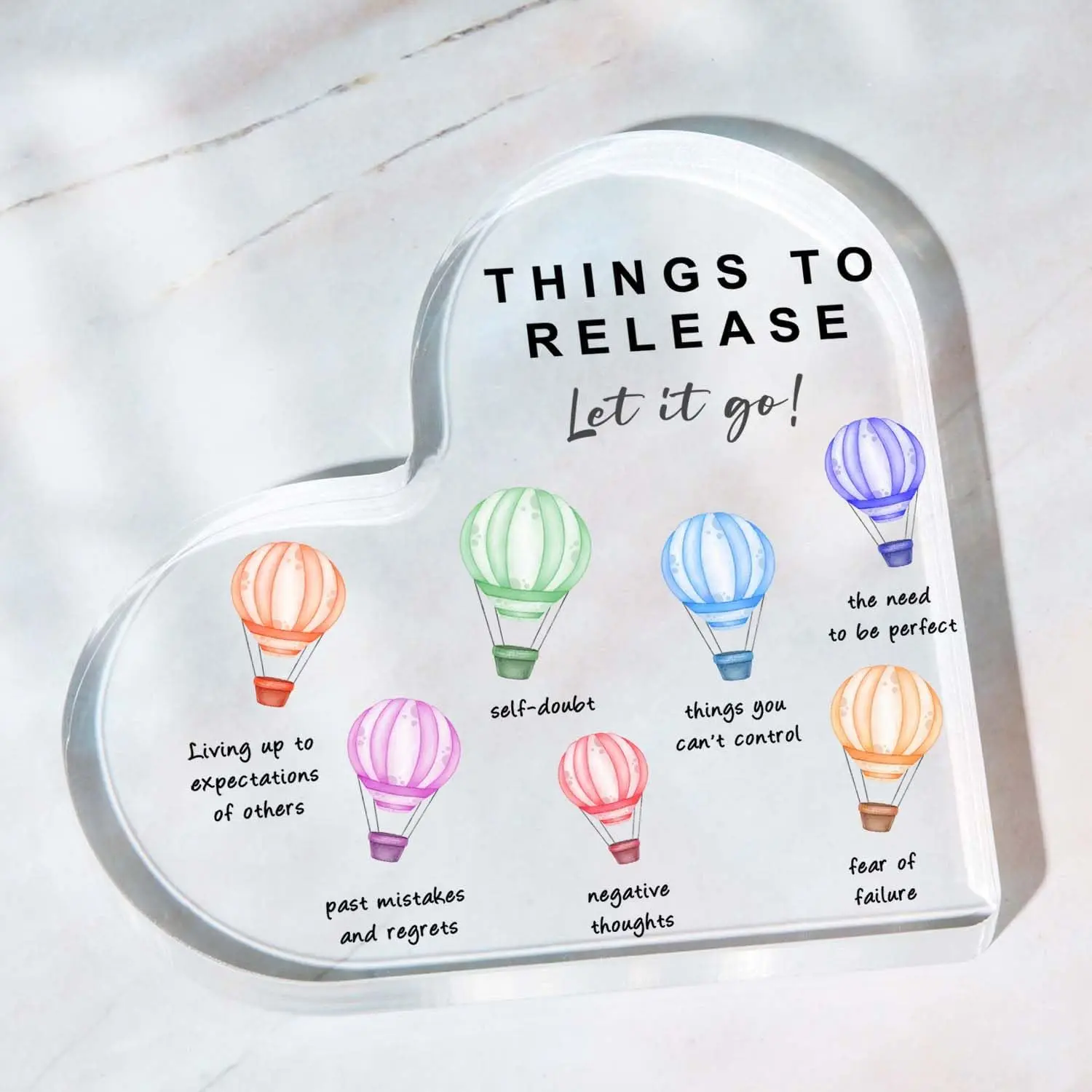 ديكور الوعي بالصحة العقلية ، أشياء لإطلاق علامات الأكريليك على شكل تأكيدات العلاج النفسي ، علامة مستشار المدرسة ، الديكور