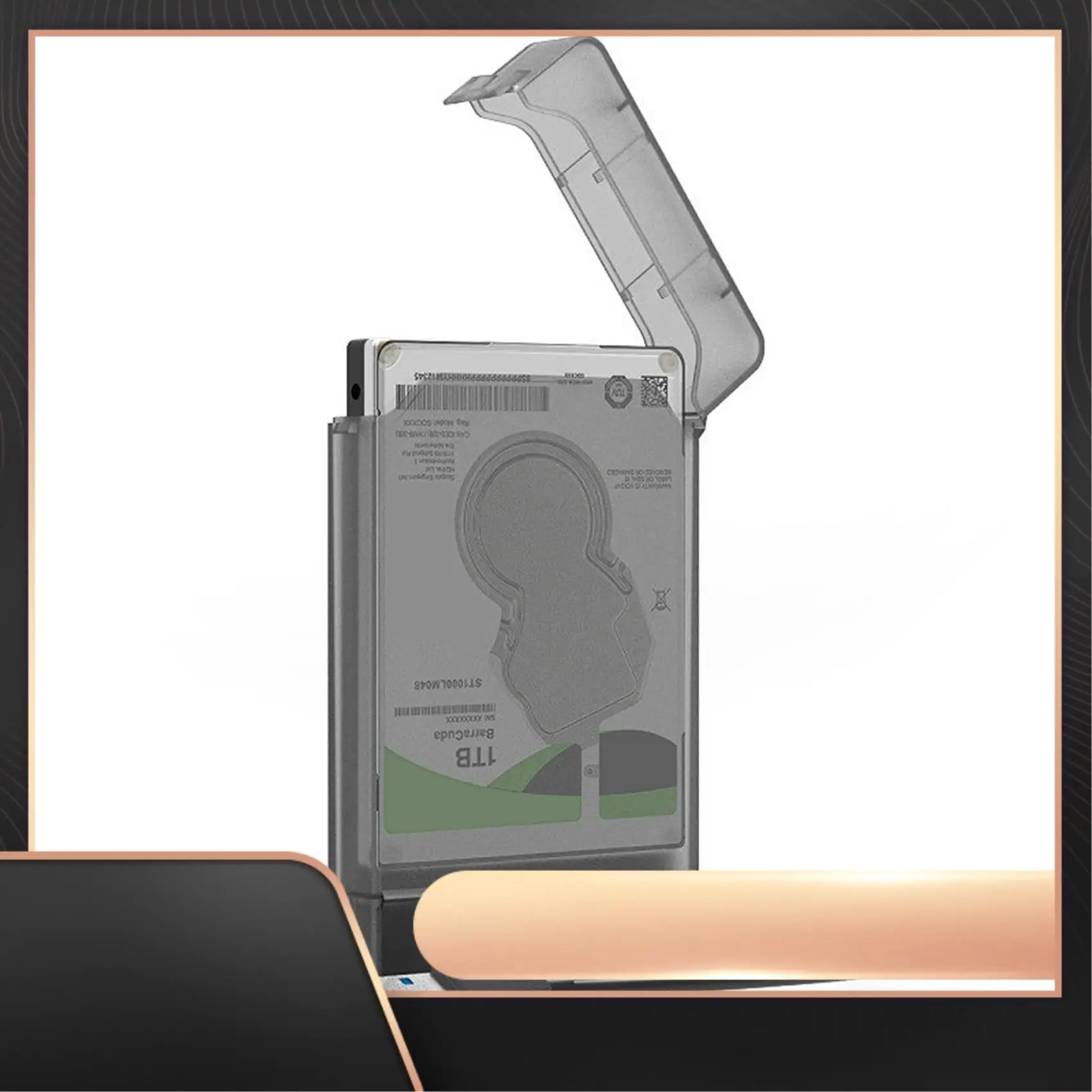 

Maiwo K104 HDD SSD Корпус USB 3.0 к SATA 3.0 HDD Корпус для жесткого диска Поддержка 2,5 дюйма (черный)-N34R