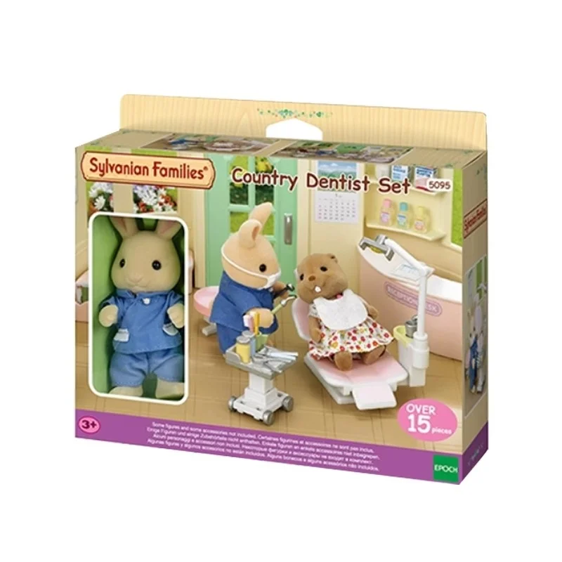 Sylvanian family-Conjunto de juguetes para niños, ropa, muebles, houes, simulación, juego de enfermera, hombre y mujer, accesorios originales