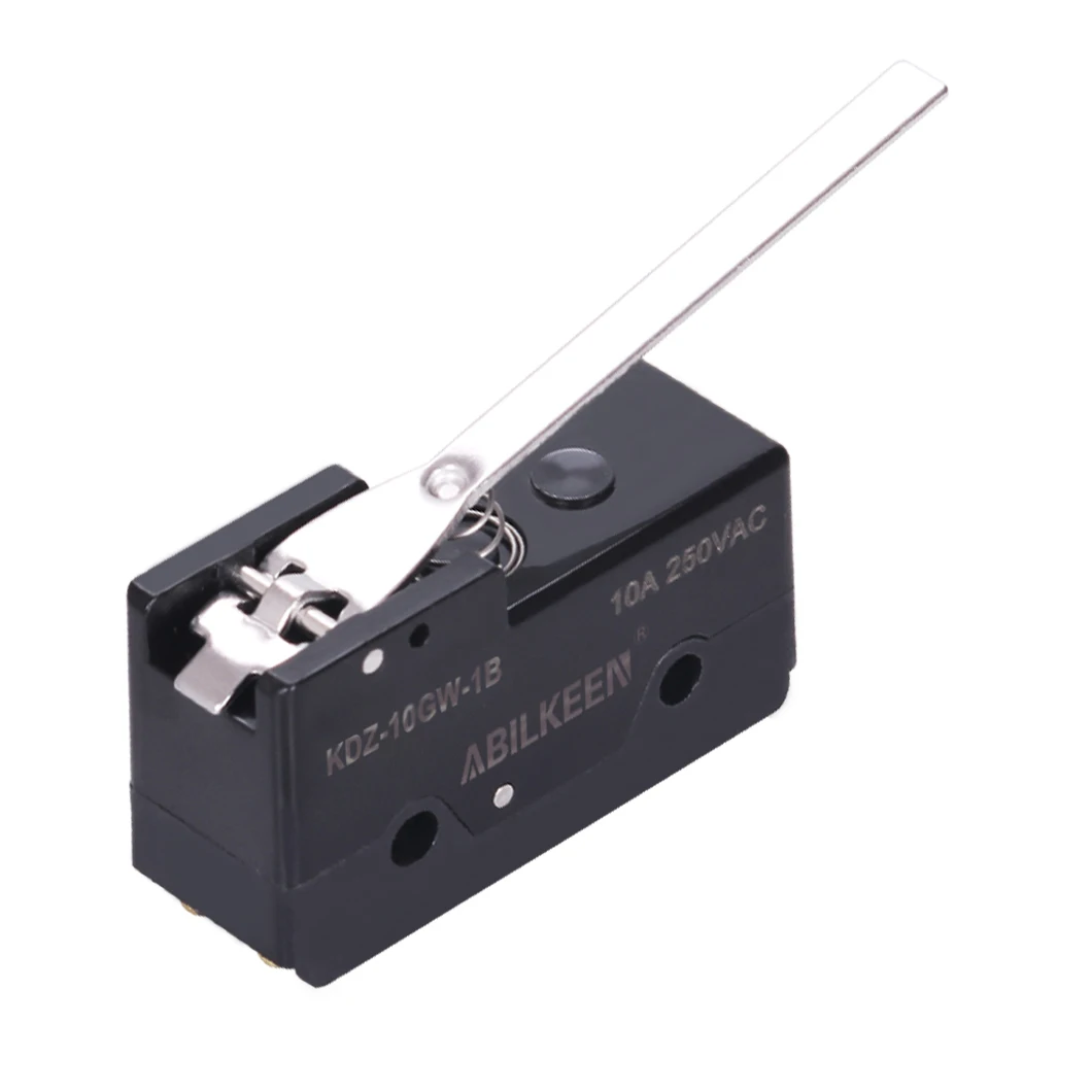 ABILKEEN New Arrival Dual circuit Long Lever Arm Limit Micro Switch 2NO2NC KDZ-10GW-1B Limit Stroke Micro Switch 3A/250VAC