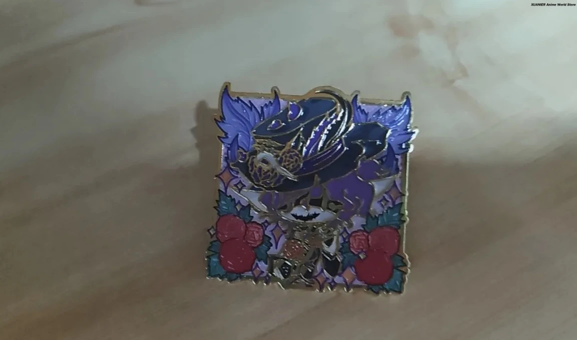 أنيمي الطرفية الهوية VJack الممزق تأثيري الكرتون شارة بروش دبوس الحافة الملابس ديكور الدعائم هدية