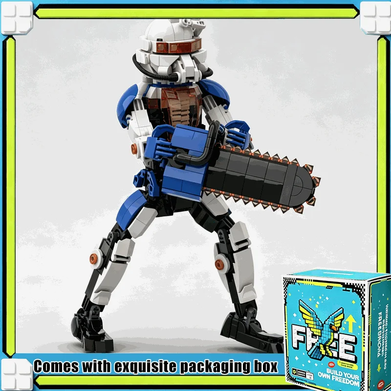579PCS Arctic Planet Mecha Action Figure Building Blocks Custom Creative Model Blocks DIY Assembly Robot Gift For Adults Fans