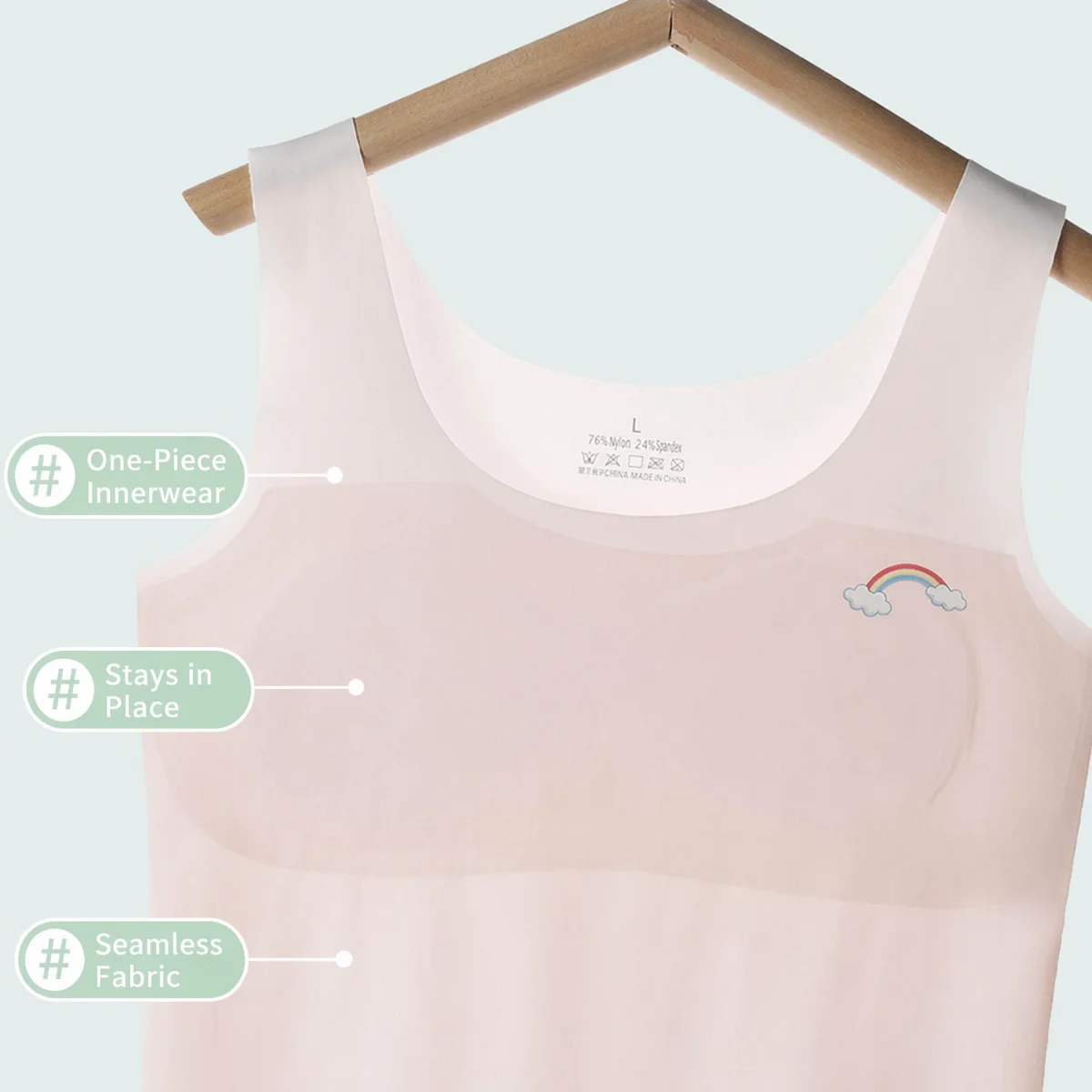 1pcs Girl Seamless Tank Top Kid Ice Silk Camisole Student Comfort Vest Children Soft Undershirt Thin Cotton Protection Underwear