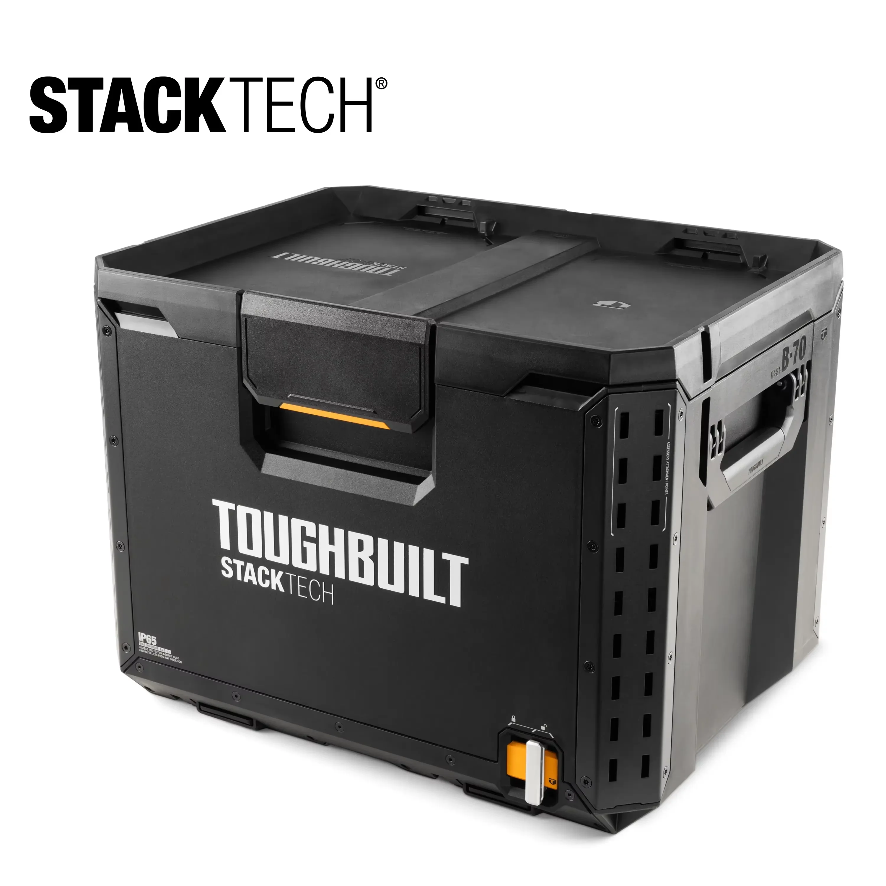 TOUGHBUILT TB-B1-B-70 STACKTECH Jumbo Tool Box Multifunctional Car Storage Repair Parts Box Stackable Organizer