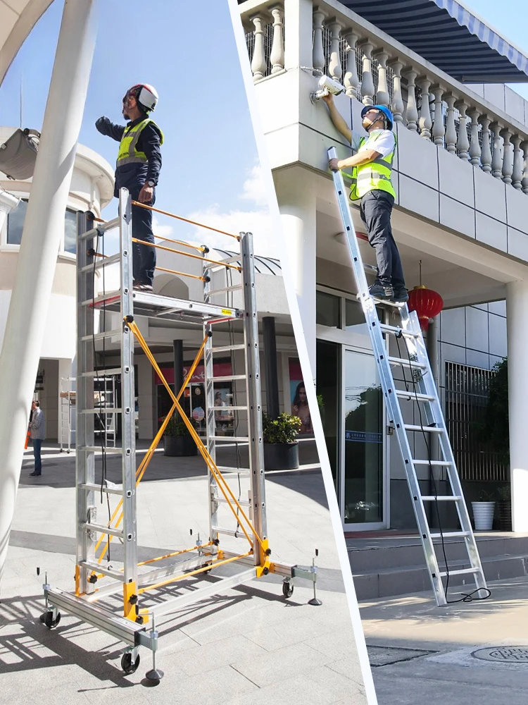 Scaffolding lift folding mobile engineering ladder aerial work platform cloud ladder