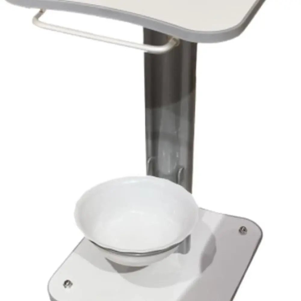 

Mobile Salon Trolley with Rolling Shelves for Makeup, Hair Tools, and Massage Accessories