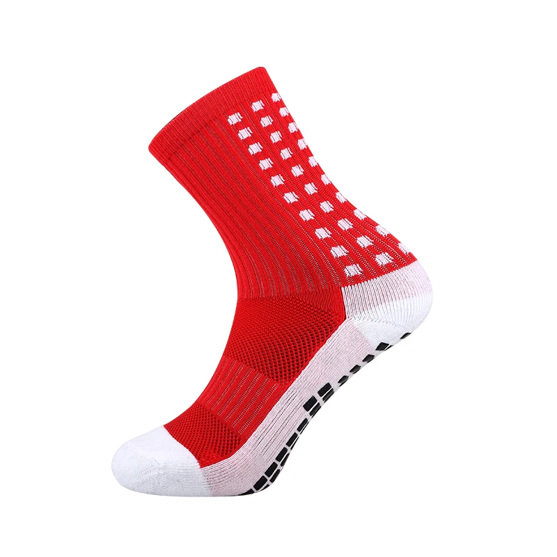 Socks Calf Football ANTI Mid New Non SLIP Slip Soccer Cycling Sports Socks Mens 39-48