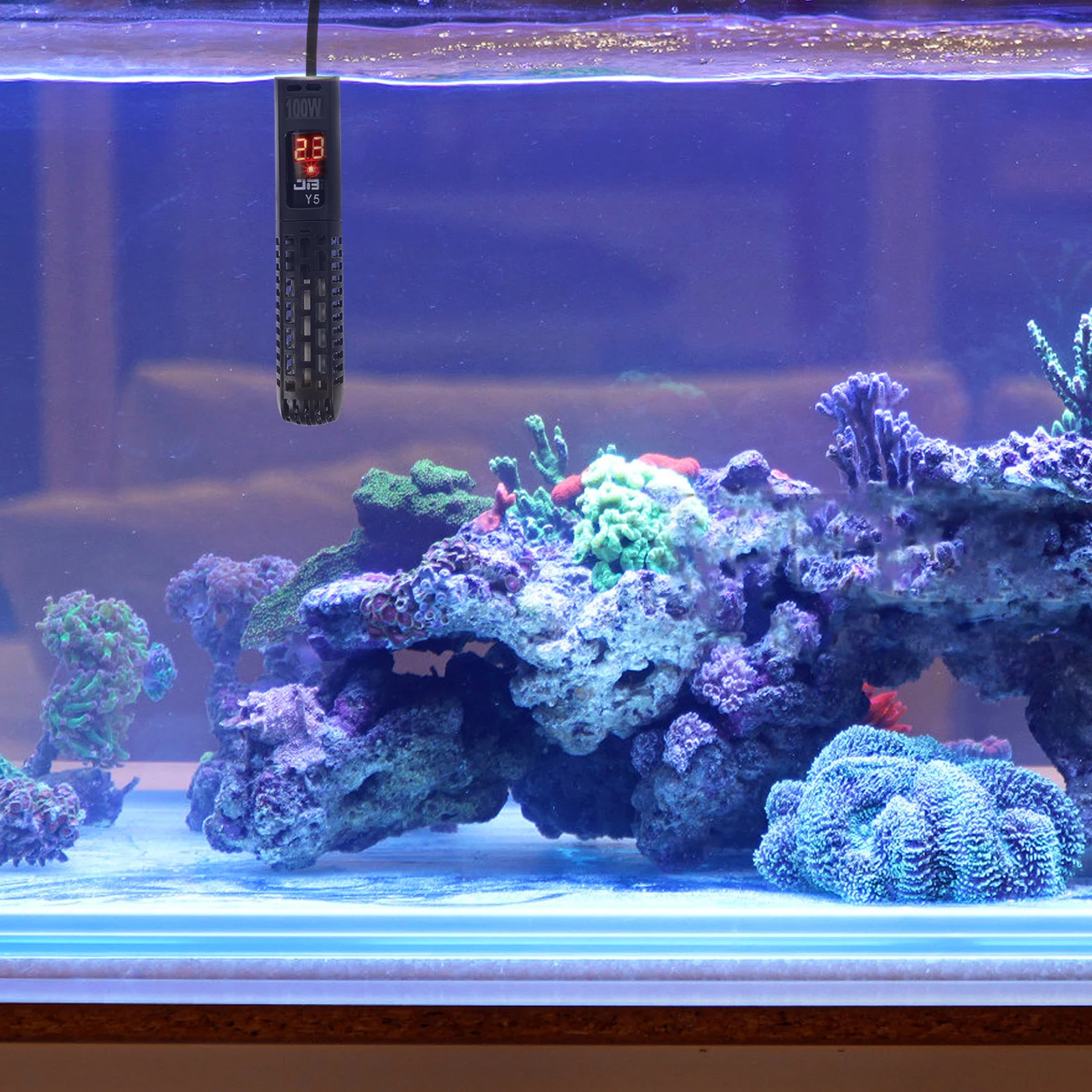 

Fish Tank Heater Digital Temperature Adjustable Automatic Thermostat Heating Rod Safety Cover Aquarium Equipment Power Strip