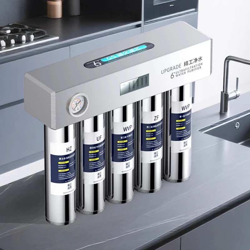 

6-ступенчатый фильтр для воды из нержавеющей стали для дома, ультрафильтрационный, для прямого питья, для кухонного крана