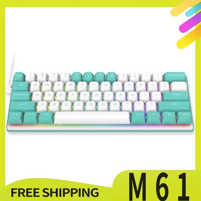 

Redragon M61 Mechanical Keyboard Customized Wired Hot-Swap 61 Key Linear Magnetic Switch 8k Rt Mode Rgb For Gamer Office Gifts