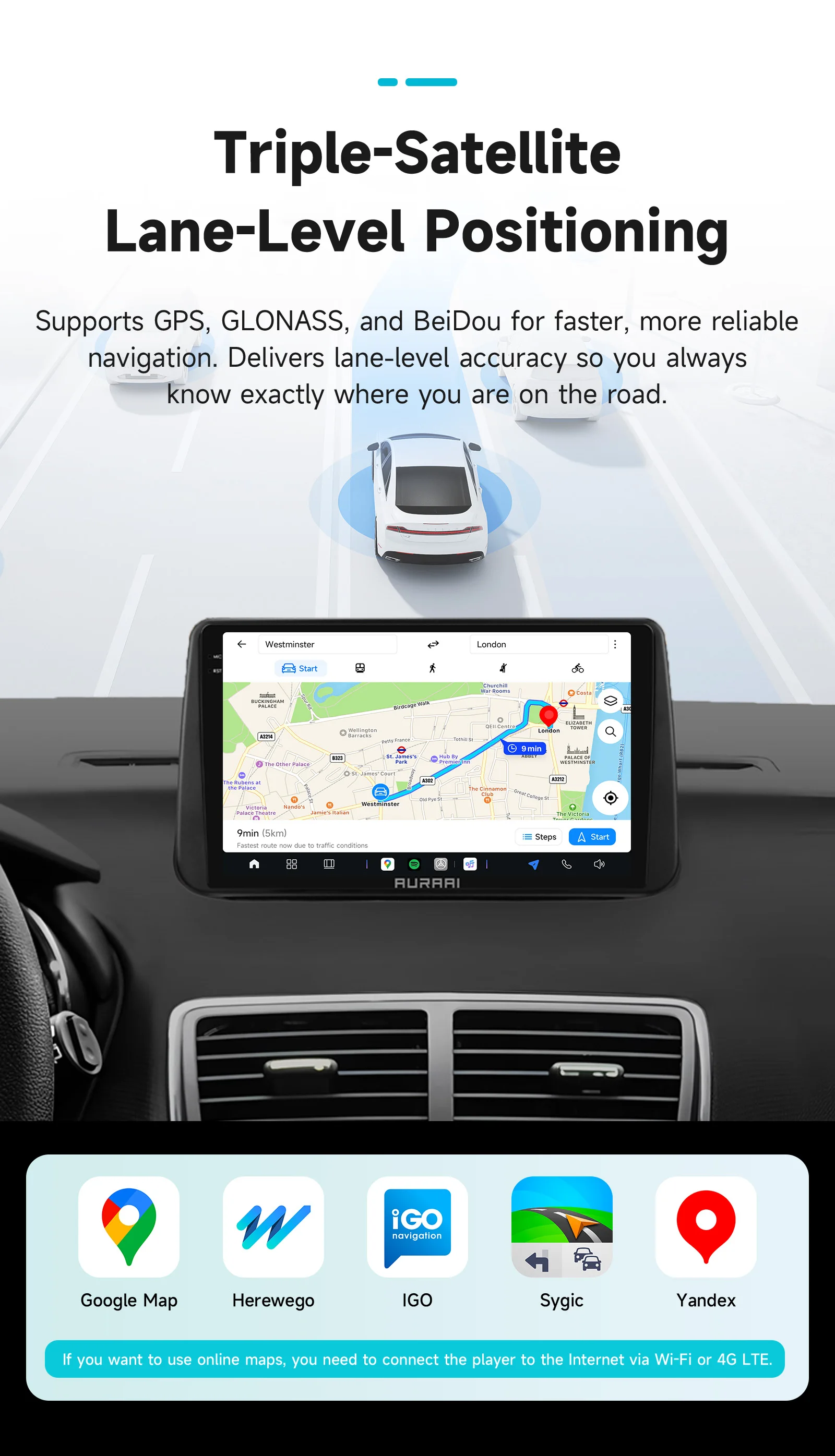 Hizpo Intelligenter Auto-Bildschirm 8GB+256GB für Opel Meriva B 2009-2014 CarPlay Android Auto Radio GPS RDS 4G Multimedia-Stereoanlage WIFI – Detail 28