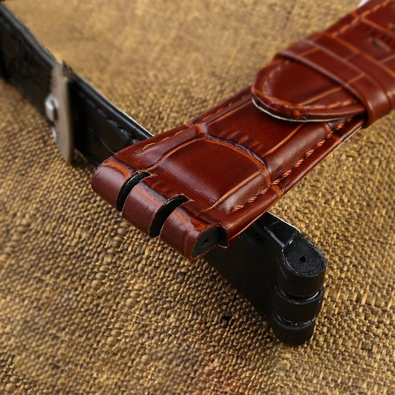 23MM Genuine Calf Leather Watchband For Swatch IRONY YOS440 449 448 447 401G Men Watch Strap Steel Clasp Bracelet With Tools