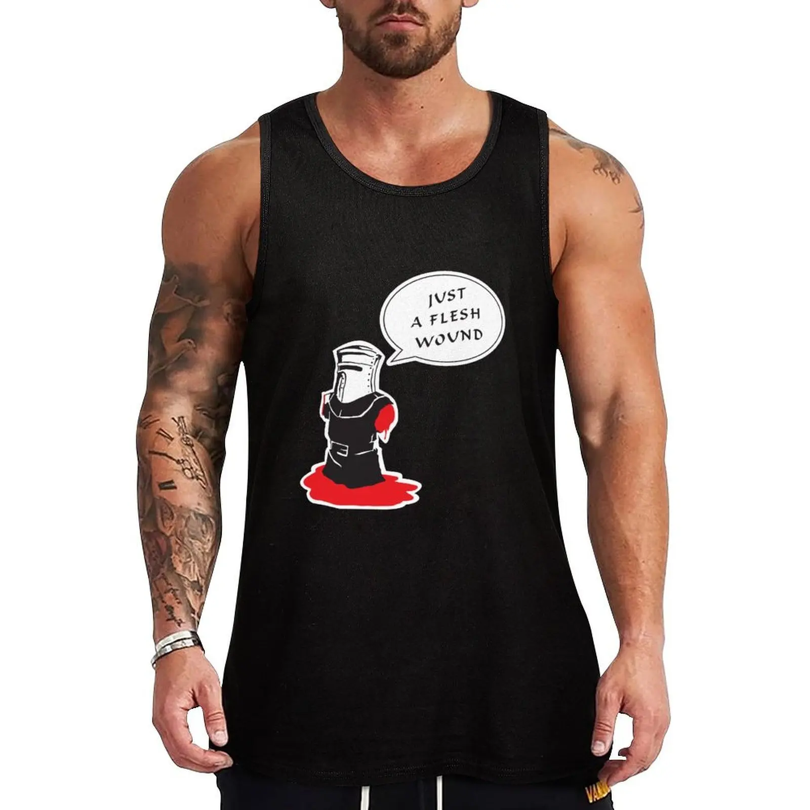 

Just a flesh wound Tank Top Performance Tank Top Moisture Wicking Workout Shirt