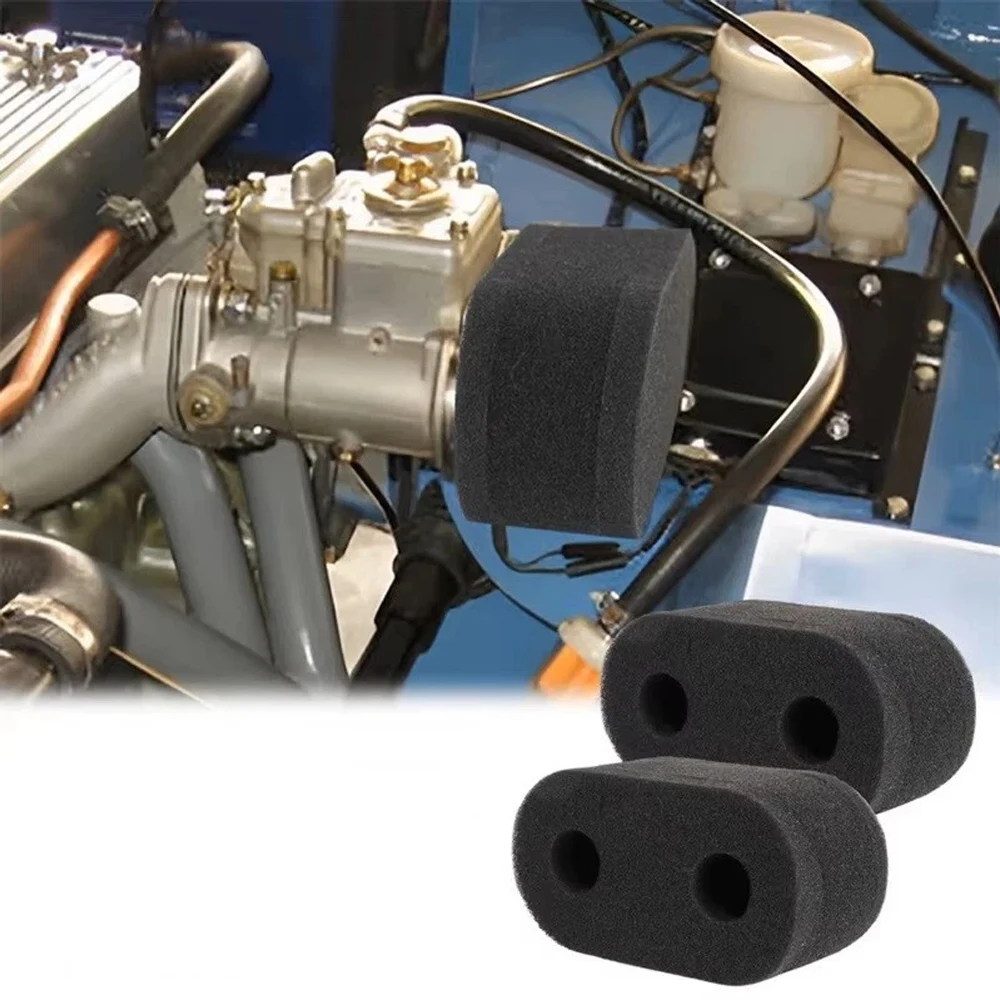 Schwarze Schaumstoff-Vergaserluftfilter mit Doppeltröpfchen für Weber DCOE Dellorto Jenvey Vergaser, Hochleistungs-Ansaugfilter – Detail 1