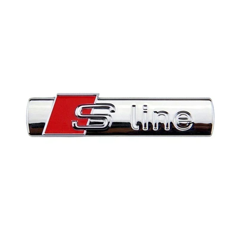 3D Metall Auto S LINE Emblem Aufkleber Abzeichen Aufkleber Dekoration für Audi Sline S6 S7 SQ5 SQ7 A3 A4 A5 A6 A7 A8L Q3 Q4 Q5 Q6 Q7 Q8 TT
