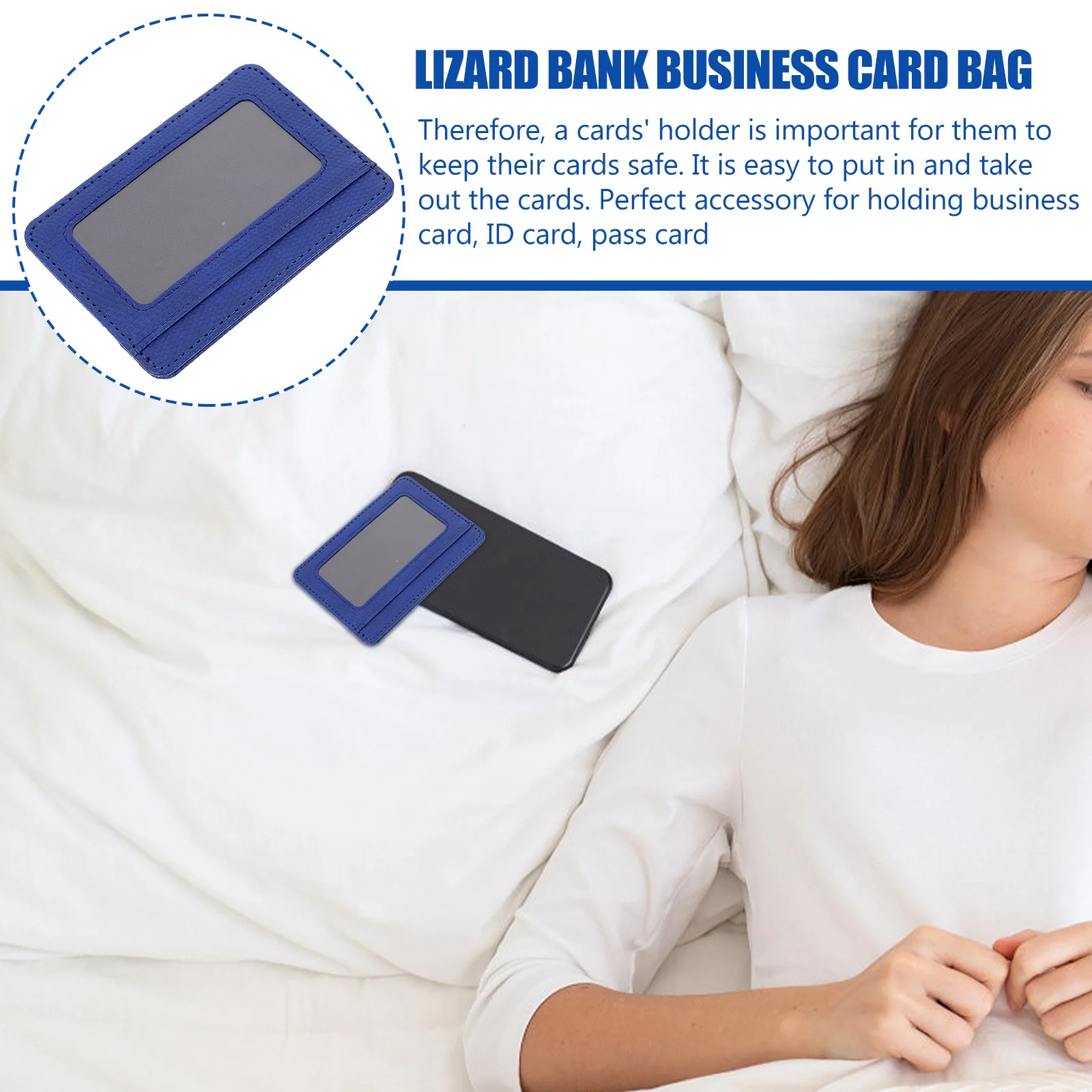 

Bank Card Package Pu Case Holder Credit Cover Sleeve Lizard Grain Sleeves Protector Cards
