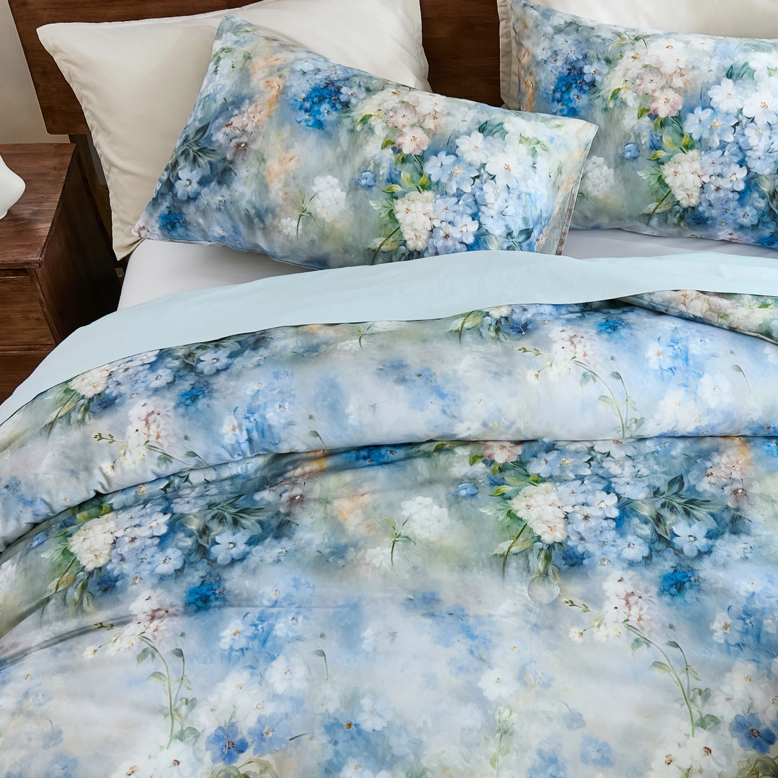 100% Cotton Comforter Set Vinatge Floral Bedding Set Flower Leaf Botanical Pattern Cottage Core French Country Bedding Comforter Set