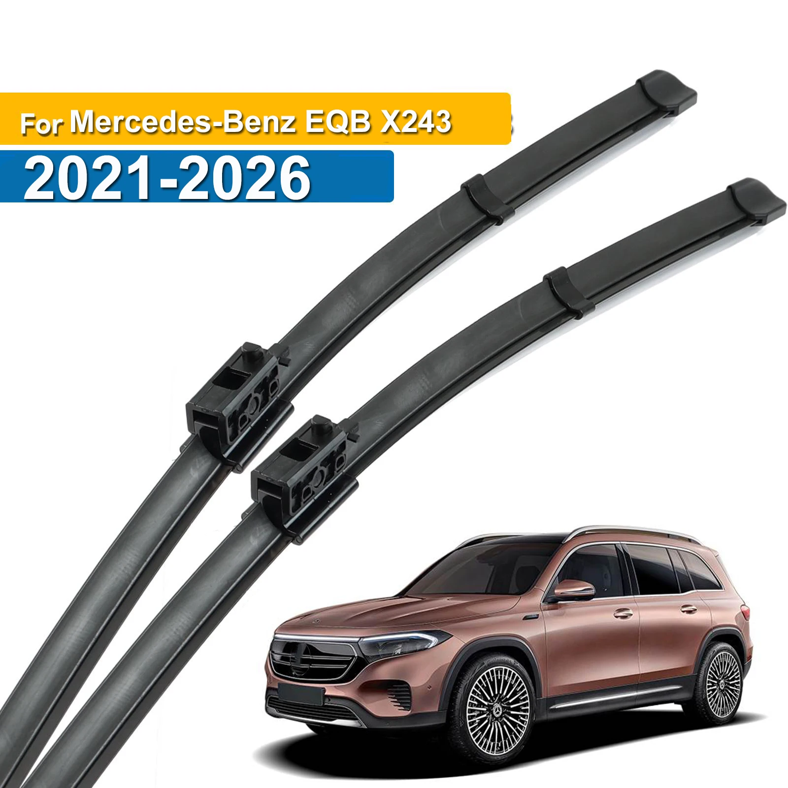 

Передние щетки стеклоочистителя Erick's LHD для Mercedes-Benz EQB X243 2021-2026, щетки для лобового стекла 24 "+ 22"