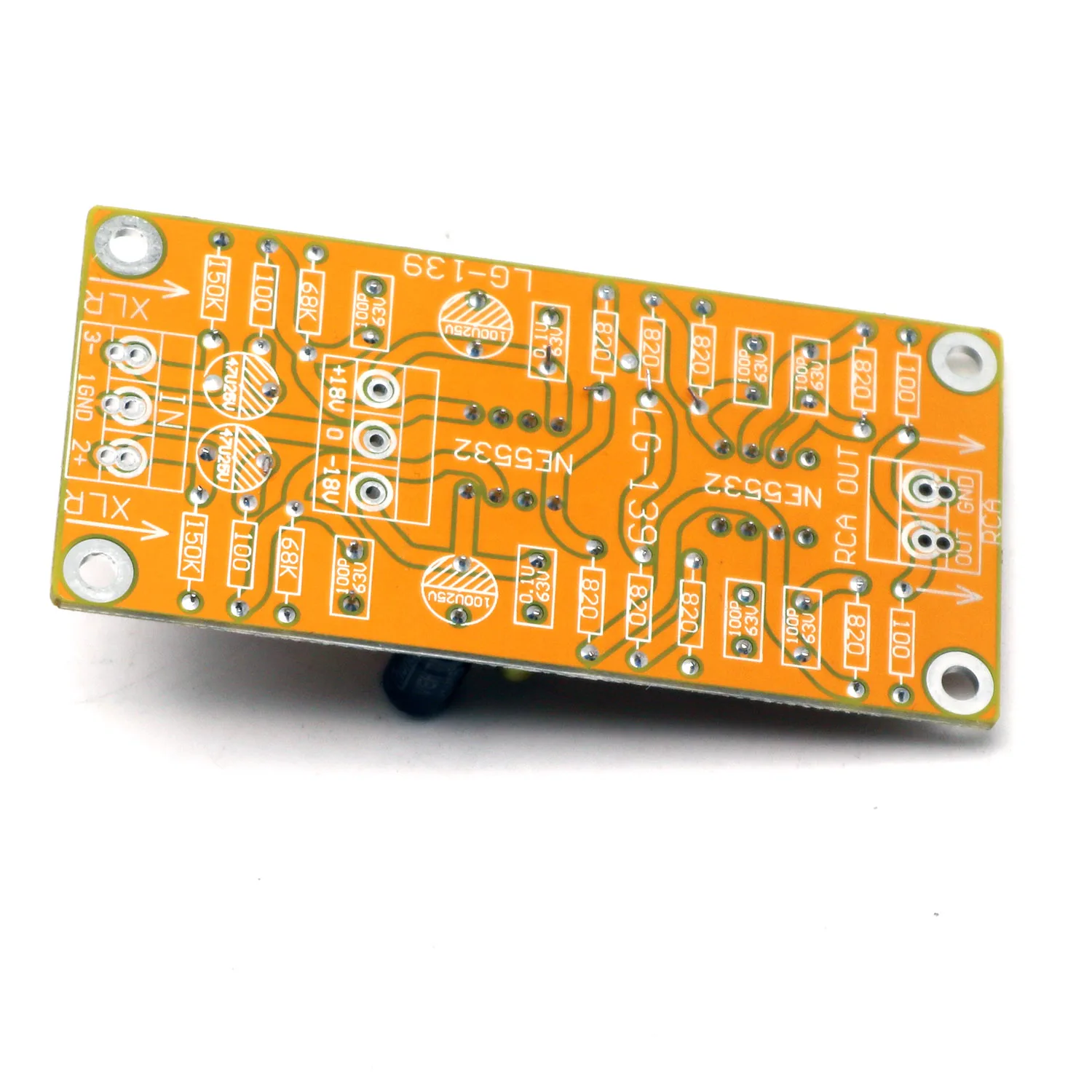 Balanced XLR to Unbalanced Single-ended RCA Preamplifier NE5532 Dual OP AMP Circuit Preamp Board Low Distortion for AD826 AD827