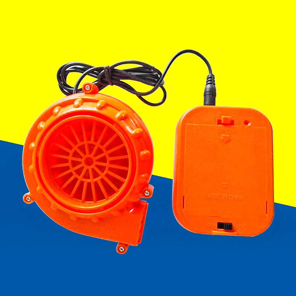 

Mini Blower Energetic Orange Inflatable Fan Portable Cosplay Air Pump Mini Air Blower Bounce House Mattress Furniture