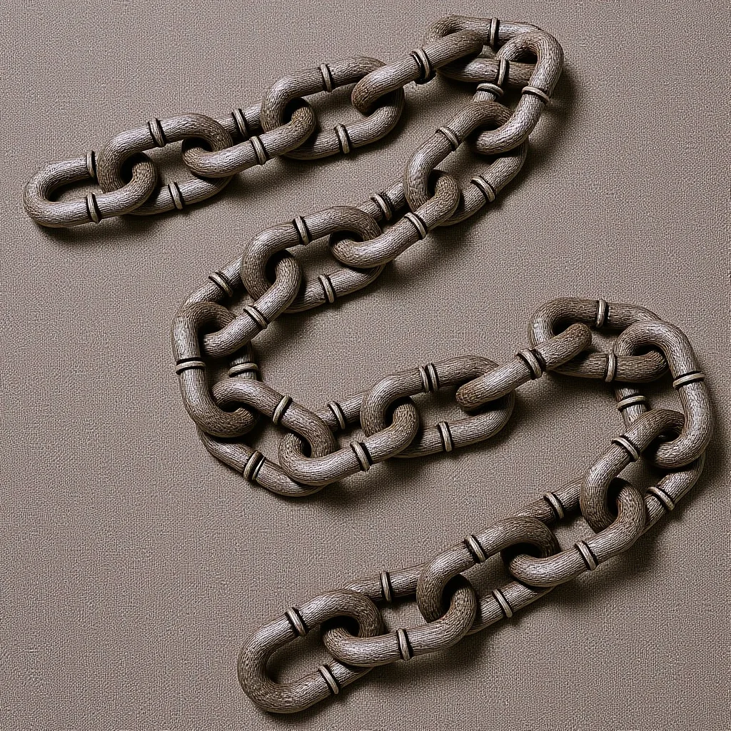 

1 м пластиковая декоративная цепочка на Хэллоуин для вечеринки, сценический барьер, имитация реквизита, аксессуар для костюма, жуткое праздничное украшение