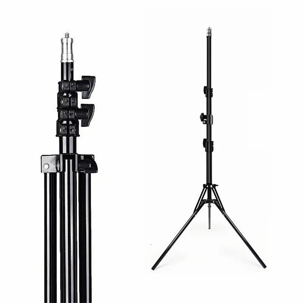 حامل هاتف COOL DIER 1.6 متر مع 1/4 برغي للبث المباشر ترايبود نوع الهبوط كاميرا مرساة إضاءة لصور السيلفي حامل معدني