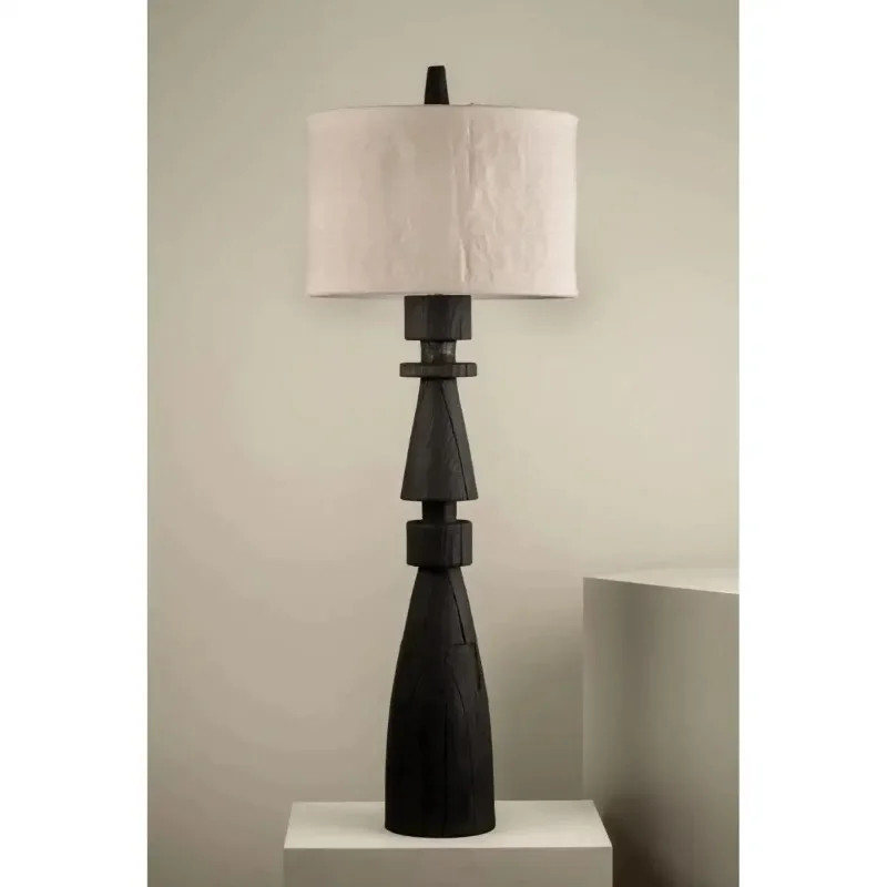 

Stunning retro solid wood floor lamp designer hotel clubhouse B & B living room restaurant creative atmosphere lighting