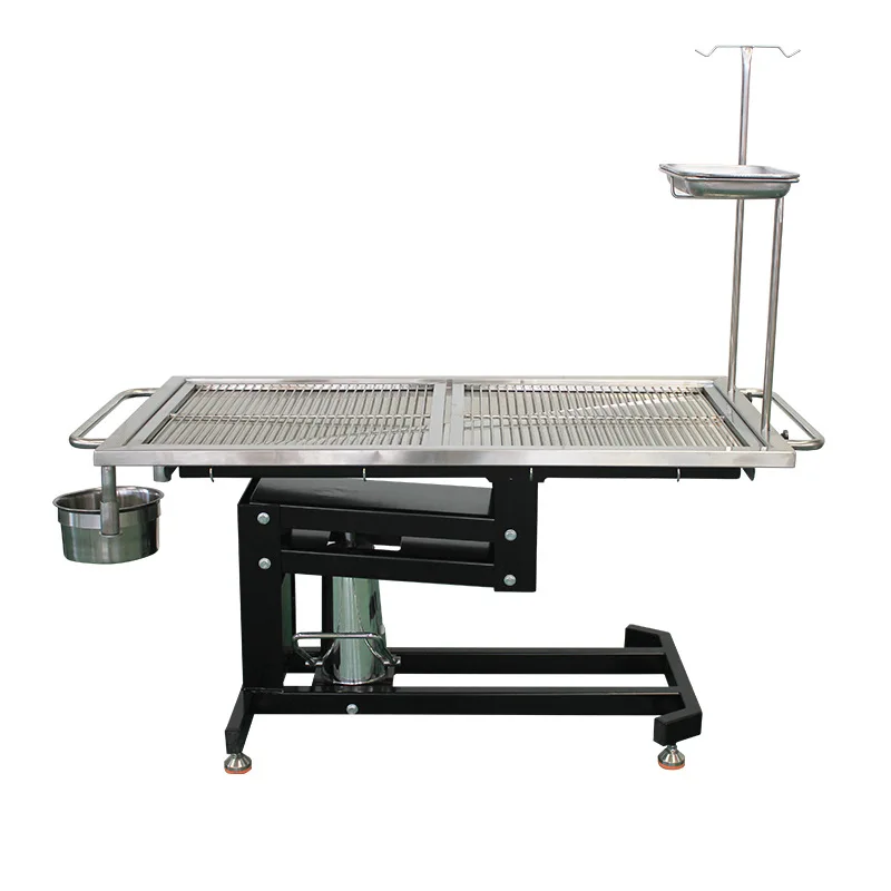 Pet operating table, electric dissection table, dog and cat blowing care table, stainless steel animal hydraulic operating table