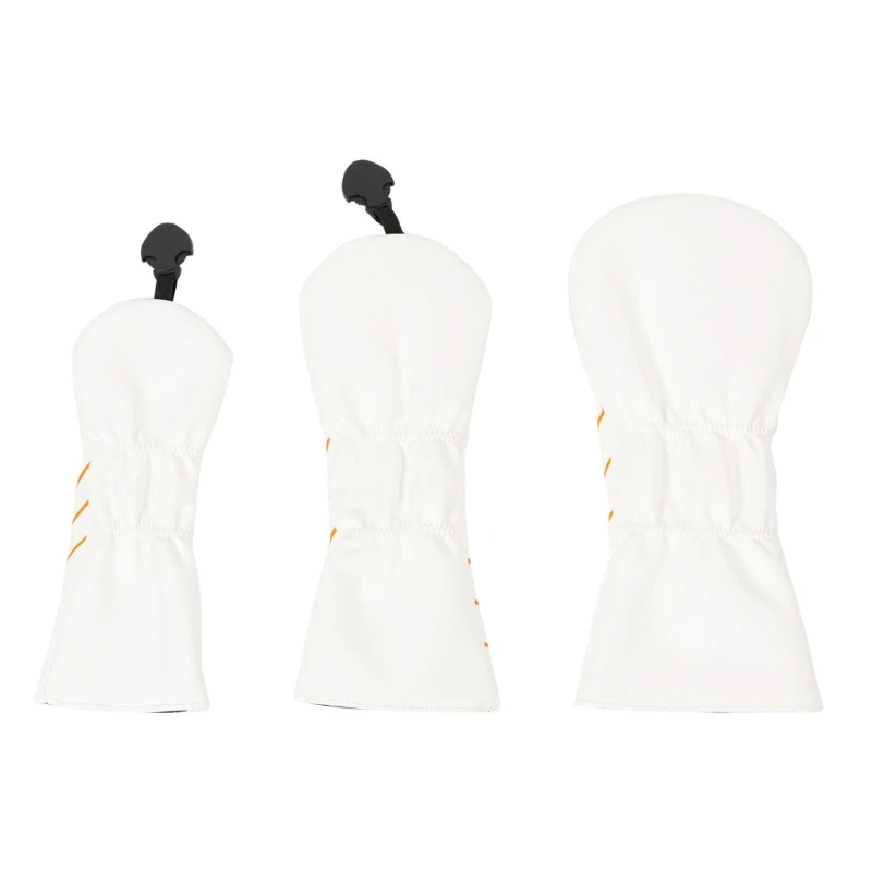 

3Pcs Waterproofs PU Golfs Club Head Cover Star Pattern Fairway Head Cover