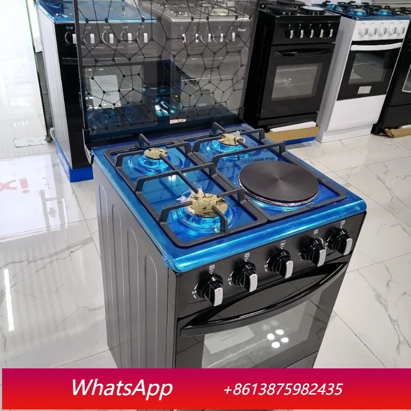 

Газовая плита YJQ с духовкой, вертикальная, комбинированная (газ/электричество)