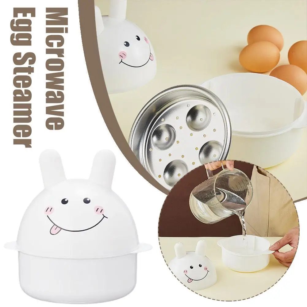 Chicken Shaped Microwave Egg Cooker Steamer for 4 Eggs Kitchen Cooking Tool and Accessories Quick Cooking Steamer Y0H5