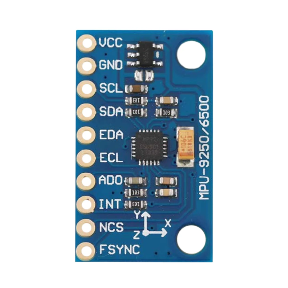 

GY-9250 MPU9250 9-axis/9-axis Attitude Sensor Board Module IIC/SPI Gyro+Accelerator+Magnetometer Sensing Device 3-5V Power