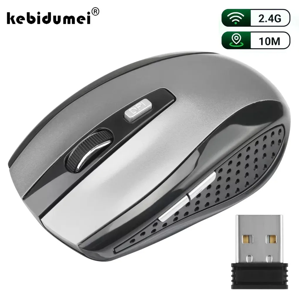 2.4G ماوس لاسلكي بصري مكتب ماوس الألعاب الفئران تصميم مريح ماوس لاسلكي قابل للتعديل DPI الفئران للكمبيوتر المحمول