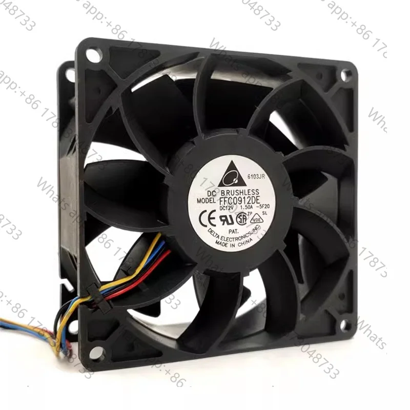 Tool PartsOriginal FFC0912DE 9cm 9038 12V 1.50A pwm violent large air volume server cooling fan