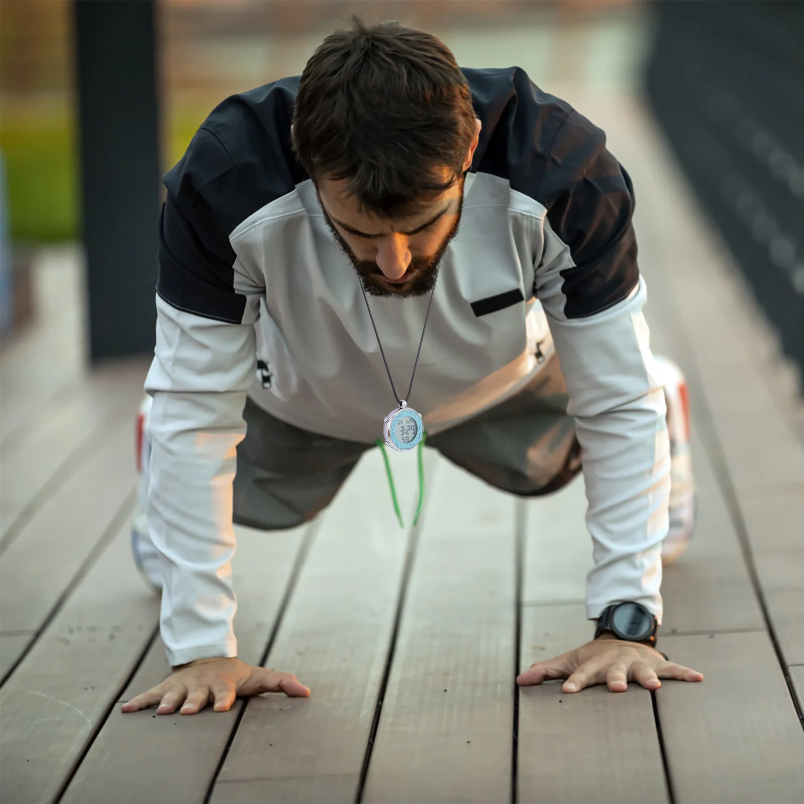 

Electronic Pocket Hanging Watch Multifunction Digital Necklace Watch Alarm Calendar Week Month Display Suitable School Travel