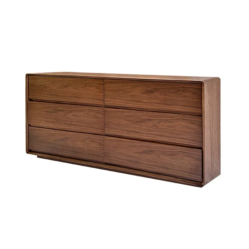 Solid wood eight-bucket cabinet, living room against the wall, bedside cabinet, locker