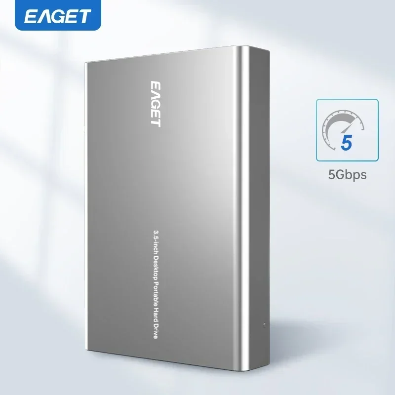 

Eaget Portable External Hard Drive 3TB 5TB HDD 3.5 inch 5Gbps External Hard Disk Memory Compatible for PC Mac Desktop MacBook