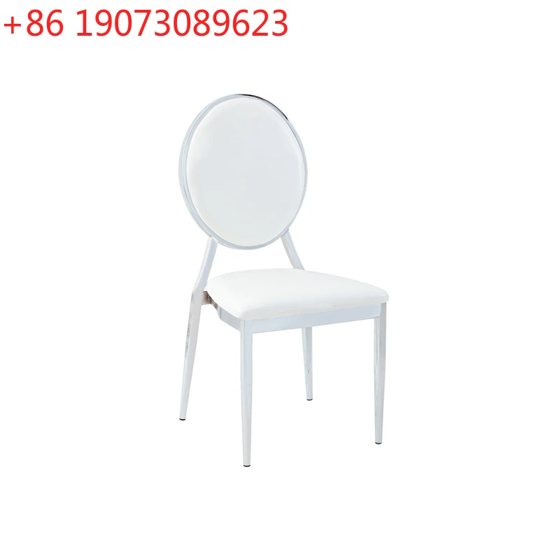 

4pcs Outdoor Garden Chairs And Terrace White Party Stainless Steel