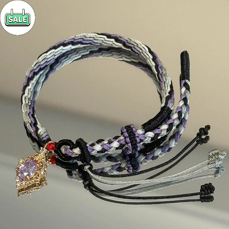 فتاة سحرية اليدوية النسيج سوار الغزلان العين جولة Xiaomei لهب غير DIY اكسسوارات اليد حبل المحيطة الدخن
