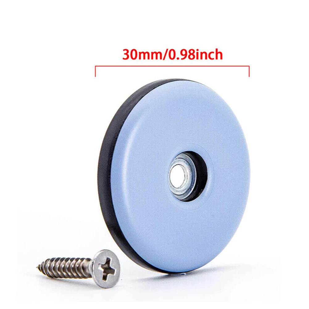 20 PCS Screw Furniture Slides PTFE Blue Furniture Slides Heavy Duty Moving Slides For Sofa Bed Table Furniture