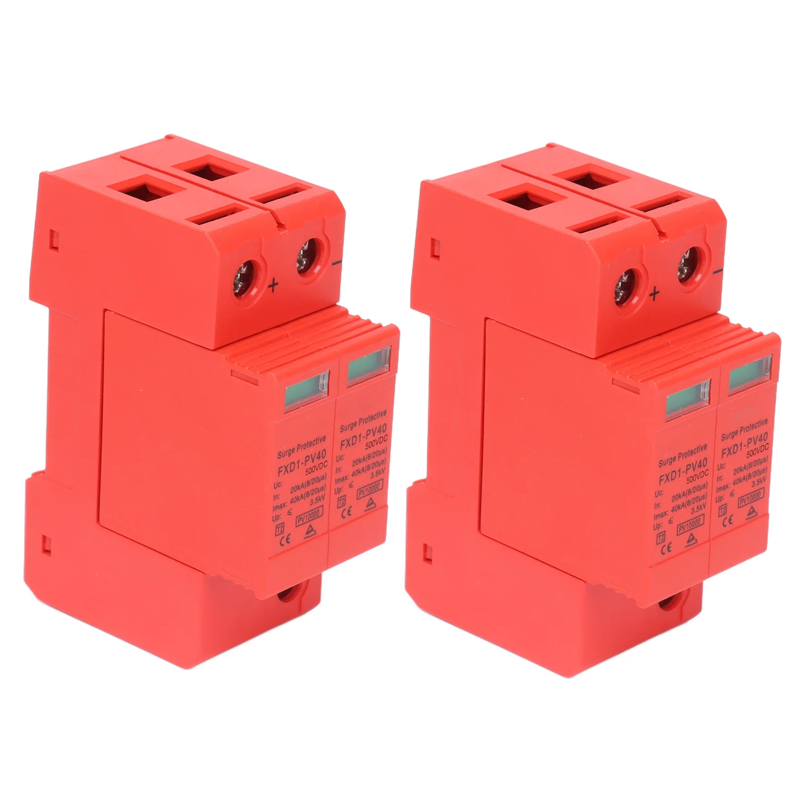 2 قطعة SPD أجهزة الحماية تيار مستمر صواعق الضوئية حامي 2P 40KA FXD1-PV40 DC1000V/750V/500V #3