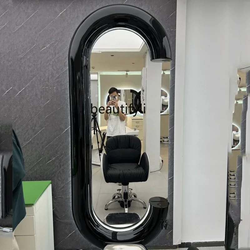 

SS NewRetro barber shop mirror wall-mounted barber shop mirror perm and dyeing area hair cutting mirror