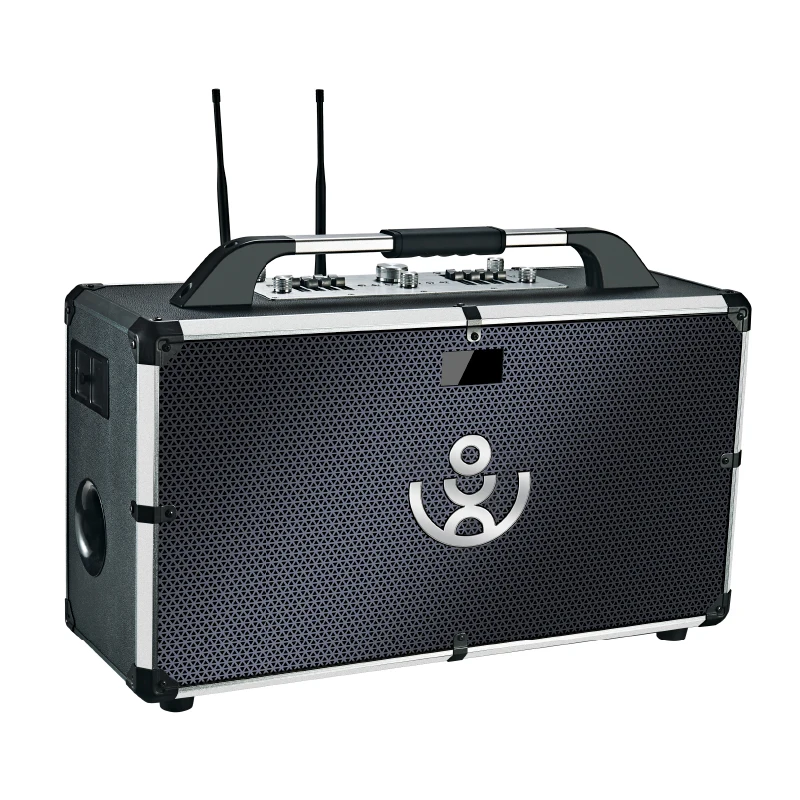 XDOBO SINOBAND Alps Pro 500 وات مكبر صوت بلوتوث مع مضخم صوت وميكروفونات لاسلكية وقت تشغيل طويل لـ DJ والكاريوكي