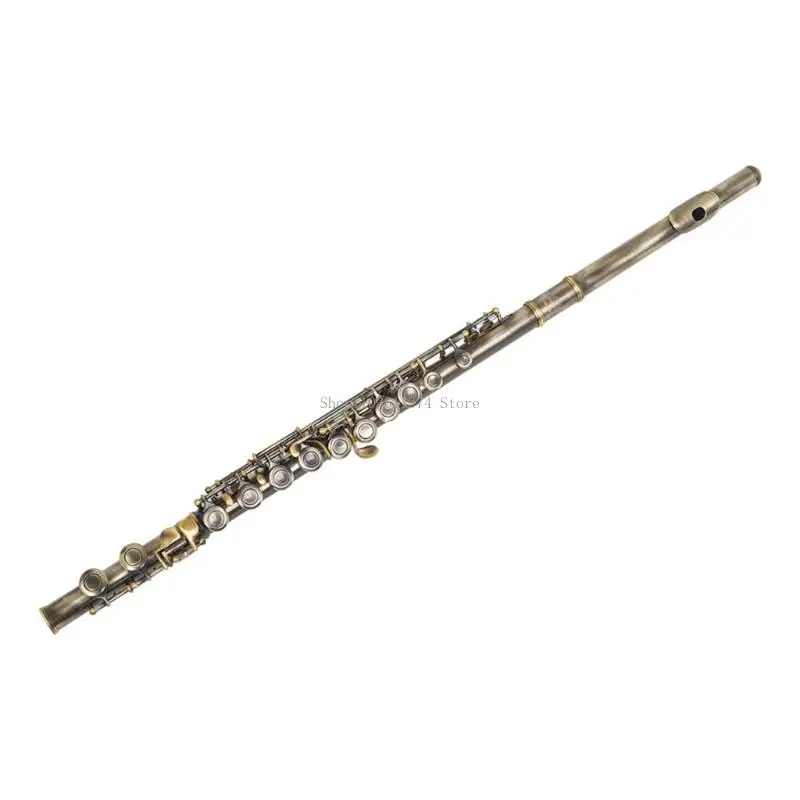 16 Closed Open Holes C Professional Transverse Flute Concert Instrument for Beginners and Kids