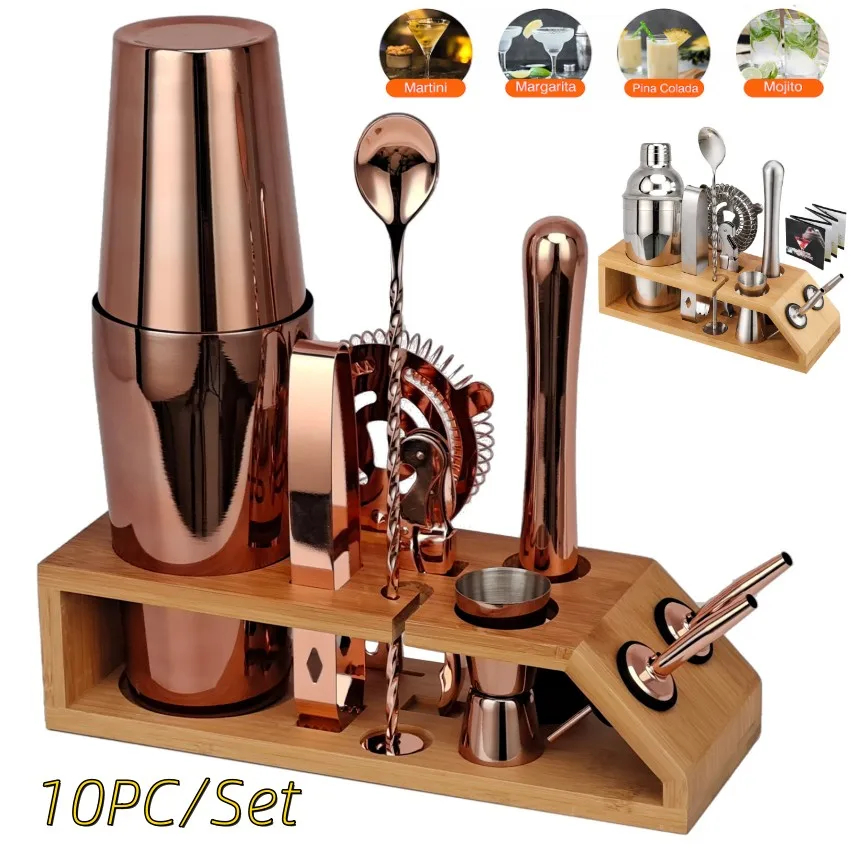 

Portable bar boston stainless steel shaker cocktail doser Mixers jigger mojito bartender set Cocktail shaker barman accessories