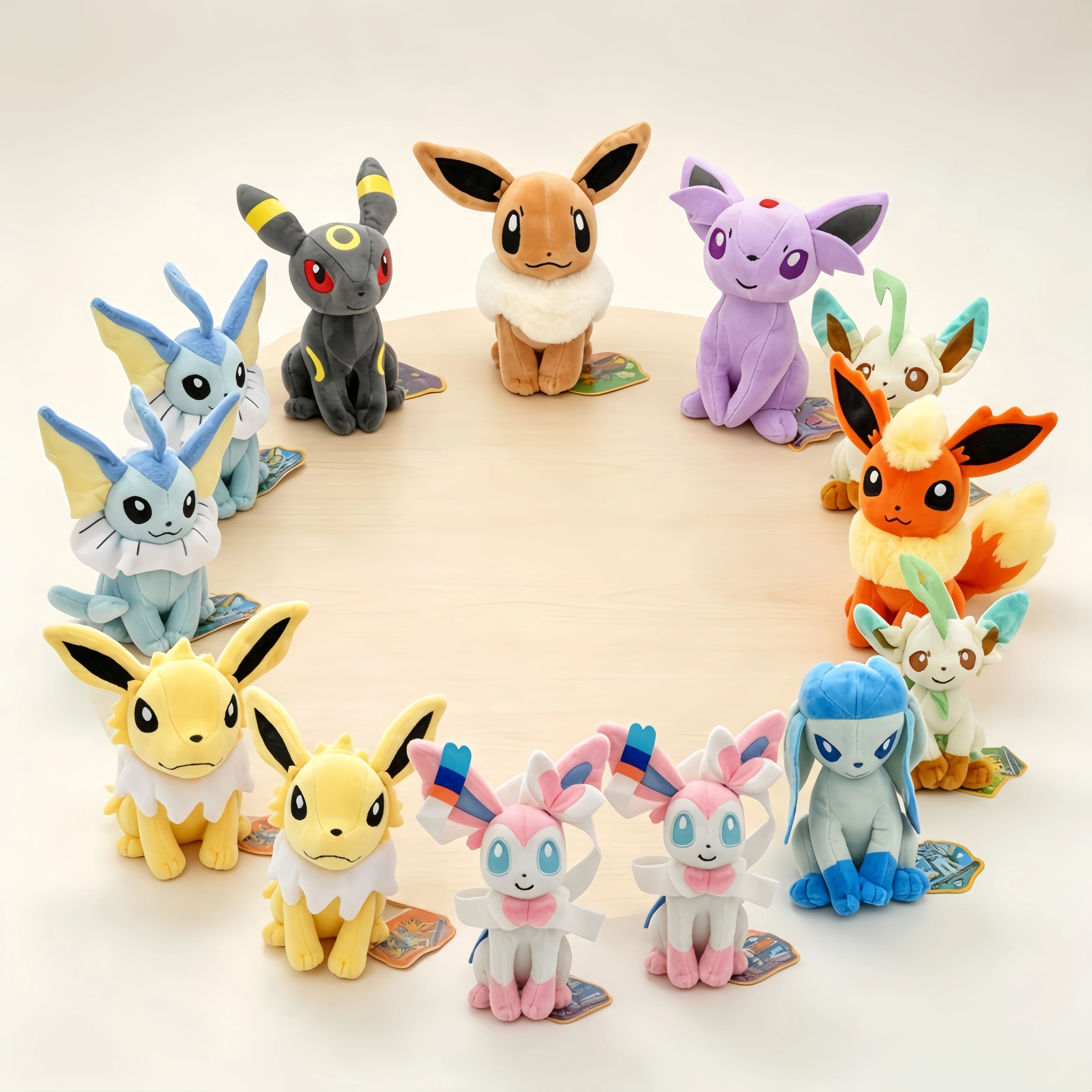Pokemon Eevee Plush Complete set for sale Sylveon Umbreon Espeon Leafeon Glaceon Jolteon Stuffed Doll Anime Hobbies Toys Gift