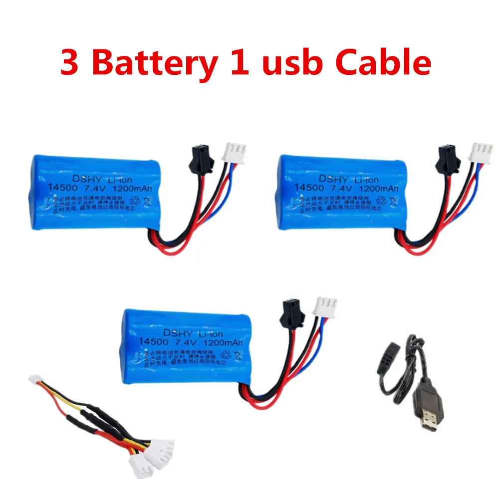 WPL D12 parti batteria/cavo di ricarica da 7,4 V 1200 mAh per: batteria per auto WPL D12 RC batteria WPL C24 spina SM-2P